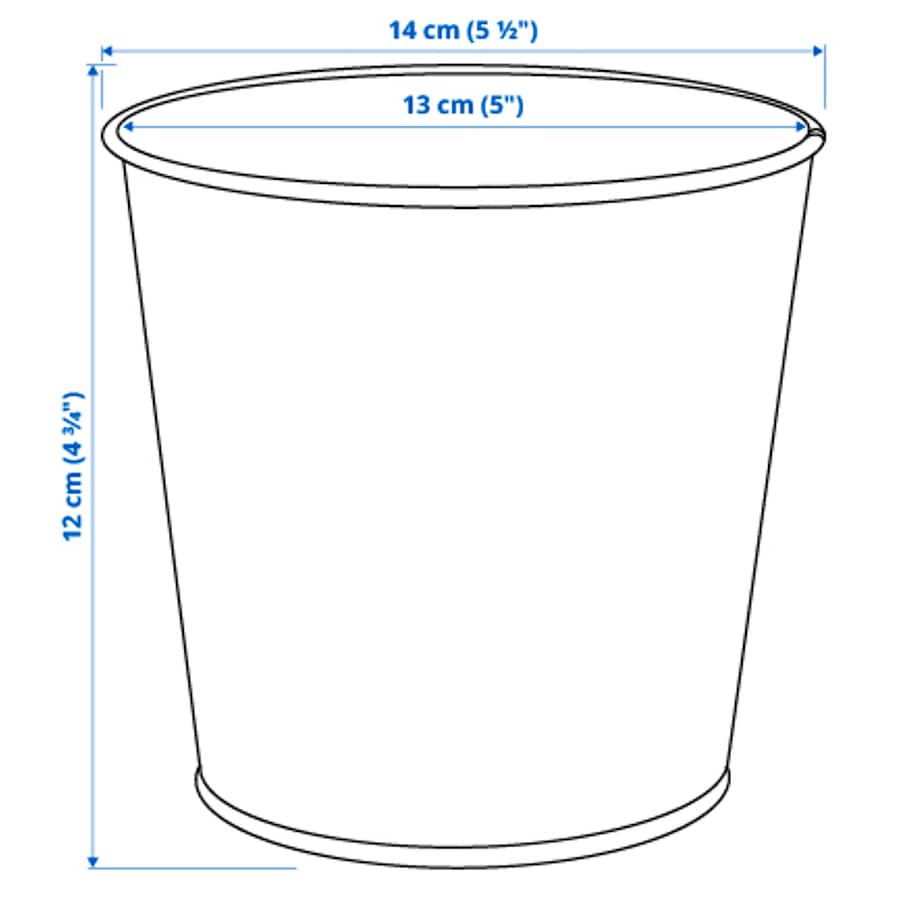DAIDAI Plant pot, brass-colour 12 cm