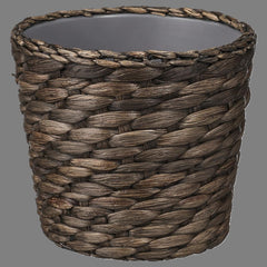 DRUVFLADER Plant pot, water hyacinth/grey 12 cm