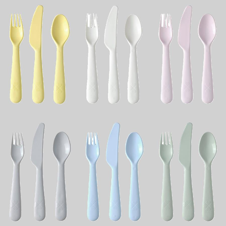 KALAS 18-piece cutlery set, mixed colours