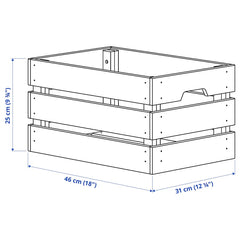 KNAGGLIG Box, pine46x31x25 cm