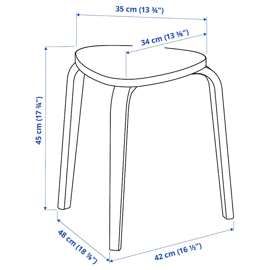 KYRRE stool birch