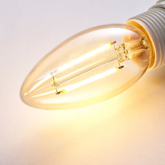 ROLLSBO LED bulb E14 200 lumen, dimmable/chandelier brown clear Glass  2200 K