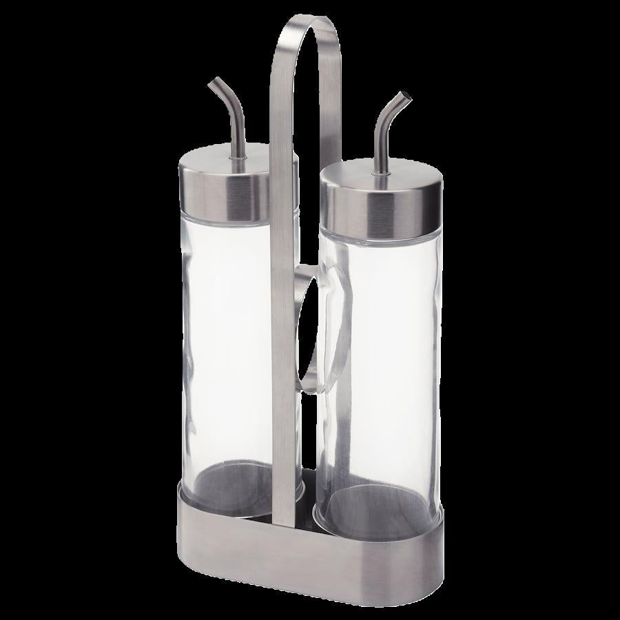 ORTFYLLD oil/vinegar s3 glass/stainless steel