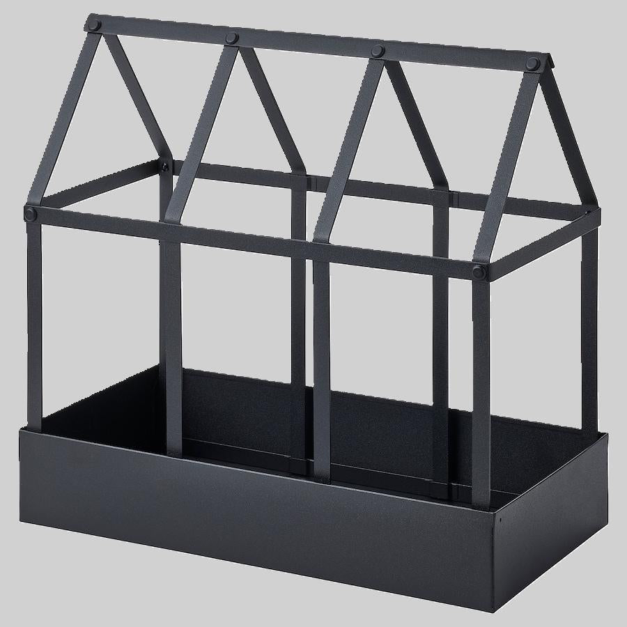 SENAPSKÅL Decoration greenhouse, in/outdoor black34 cm