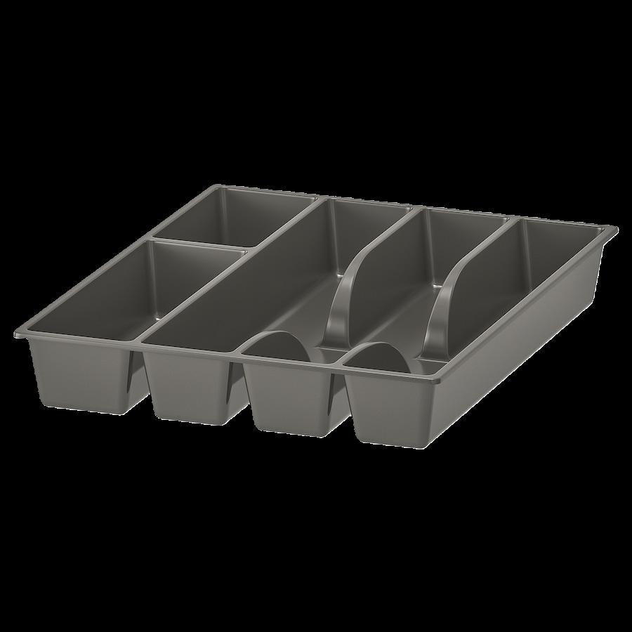 SMÄCKER Cutlery tray, grey, 31x26 cm