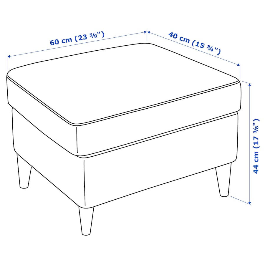 STRANDMON Footstool, Grann/Bomstad dark brown