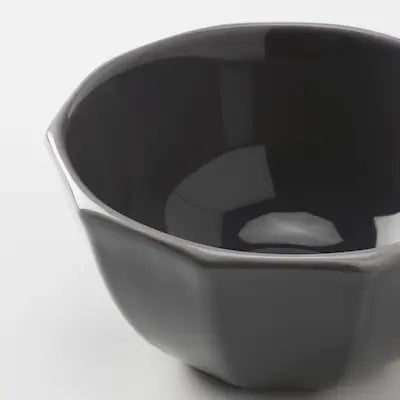 STRIMMIG bowl 15 earthenware grey