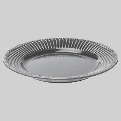 STRIMMIG side plate 21 earthenware grey