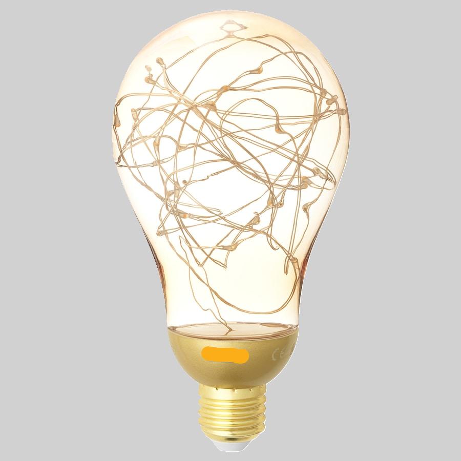 VINTERLJUS LED bulb E27 20 lumen, gold-colour 2500 K